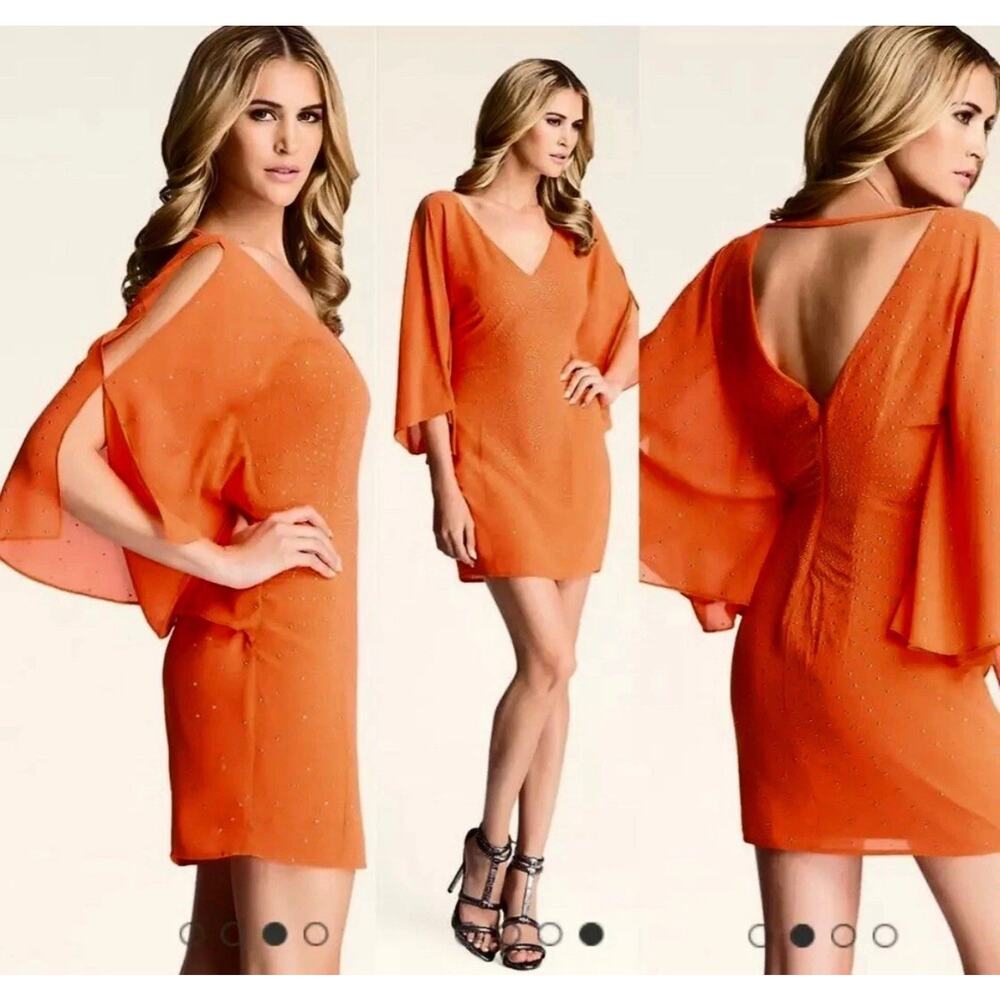NWT BEBE EMBELLISHED OPEN SHOULDERS Dress X small